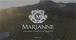 Desktop Screenshot of mariannewines.com