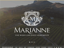 Tablet Screenshot of mariannewines.com